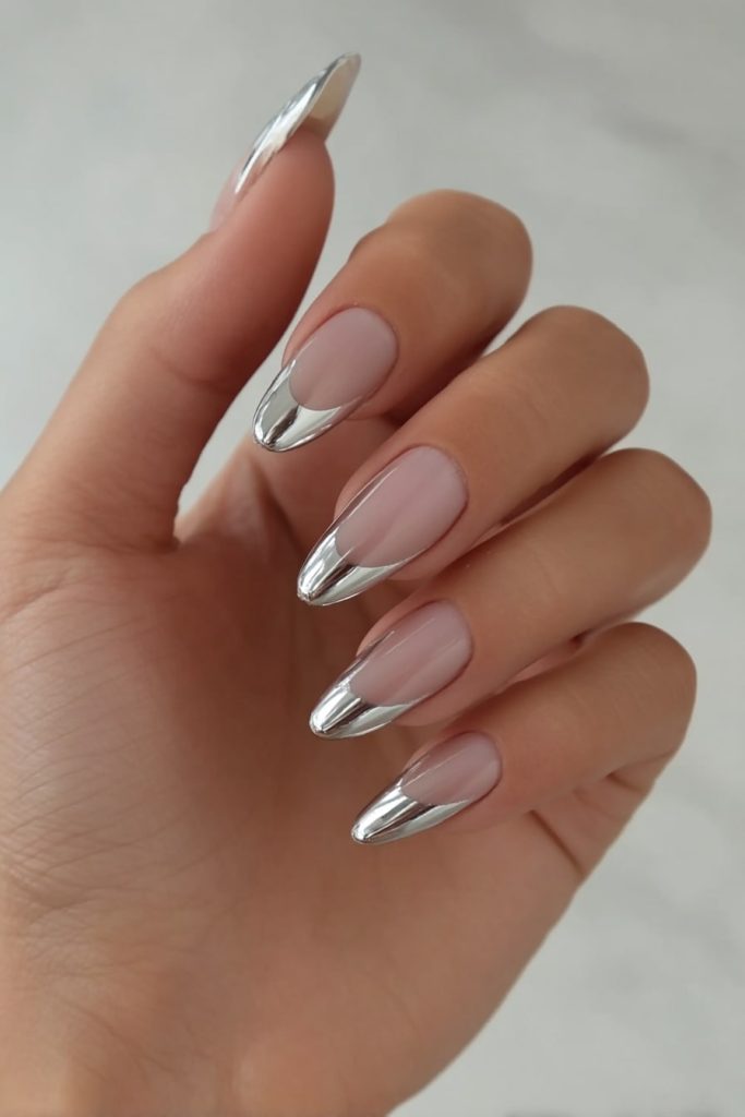 Chrome French Tips