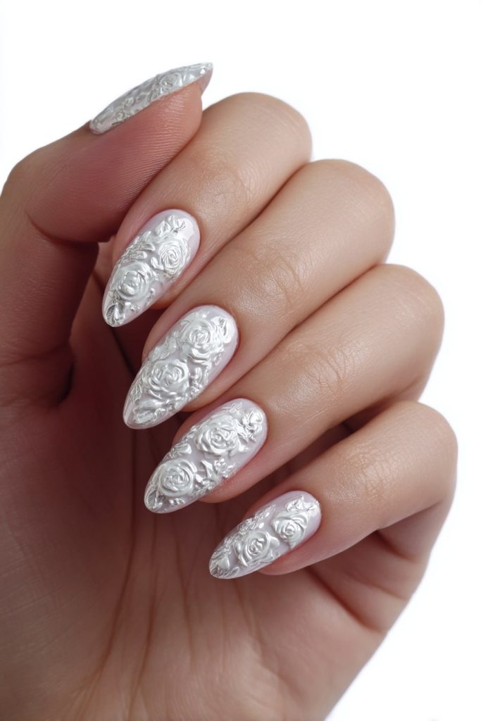 3D Chrome Nail Art