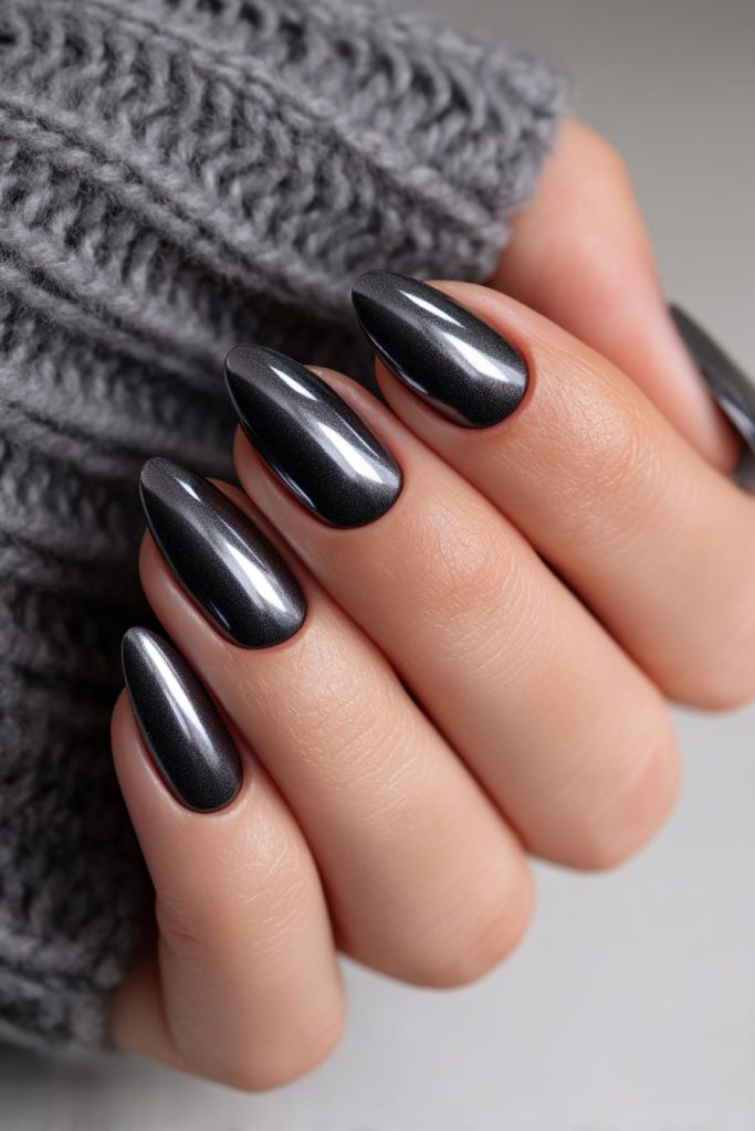 Black Chrome Nails