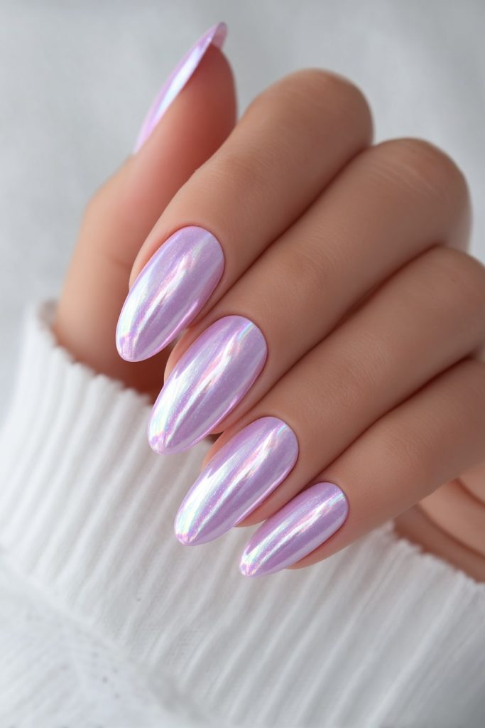Pastel Chrome Nails