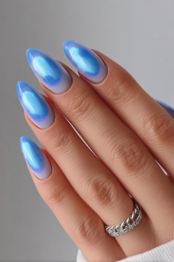Chrome Aura Nails