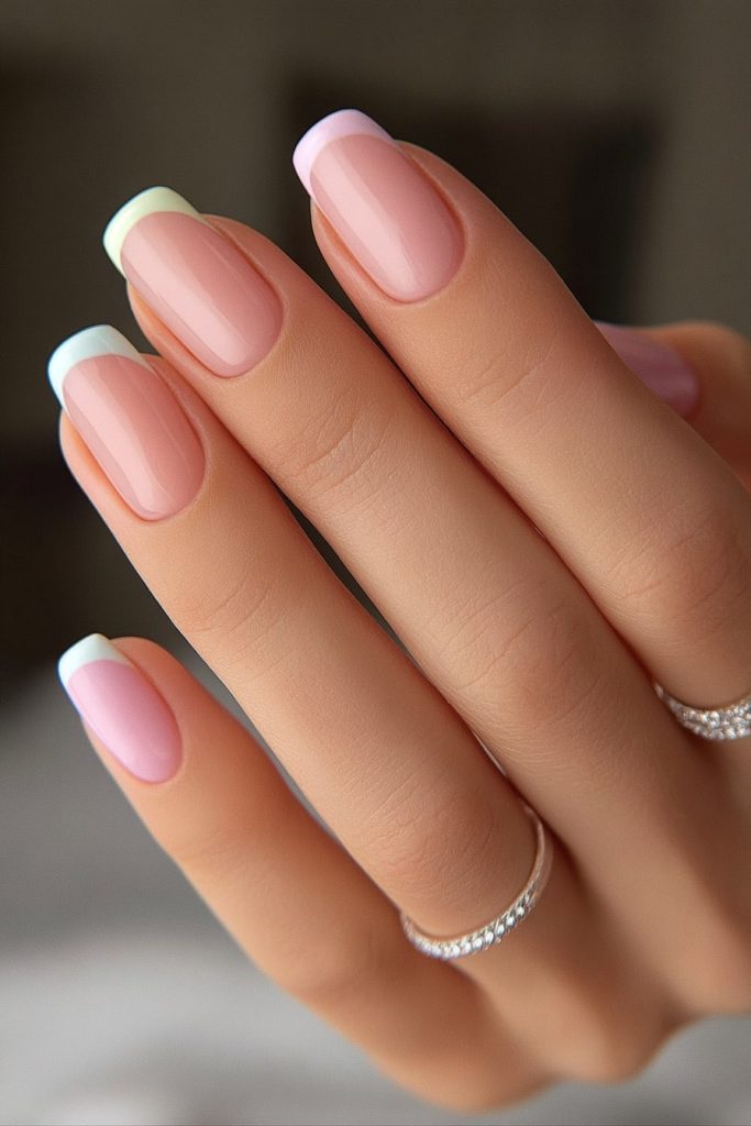 Pastel French Tips