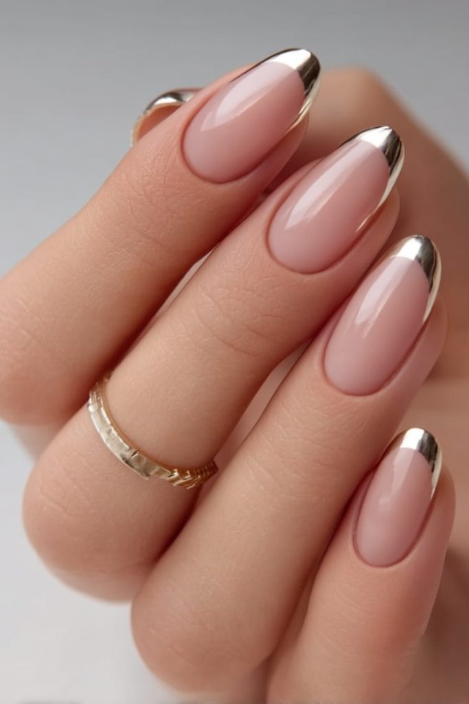 Metallic French Tips