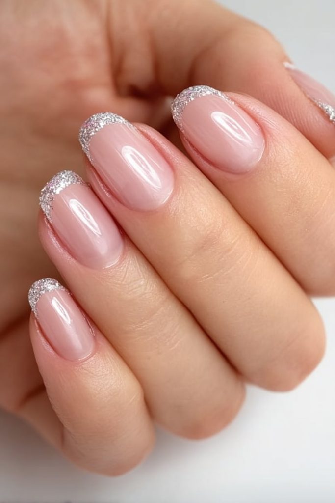 Glitter French Tips