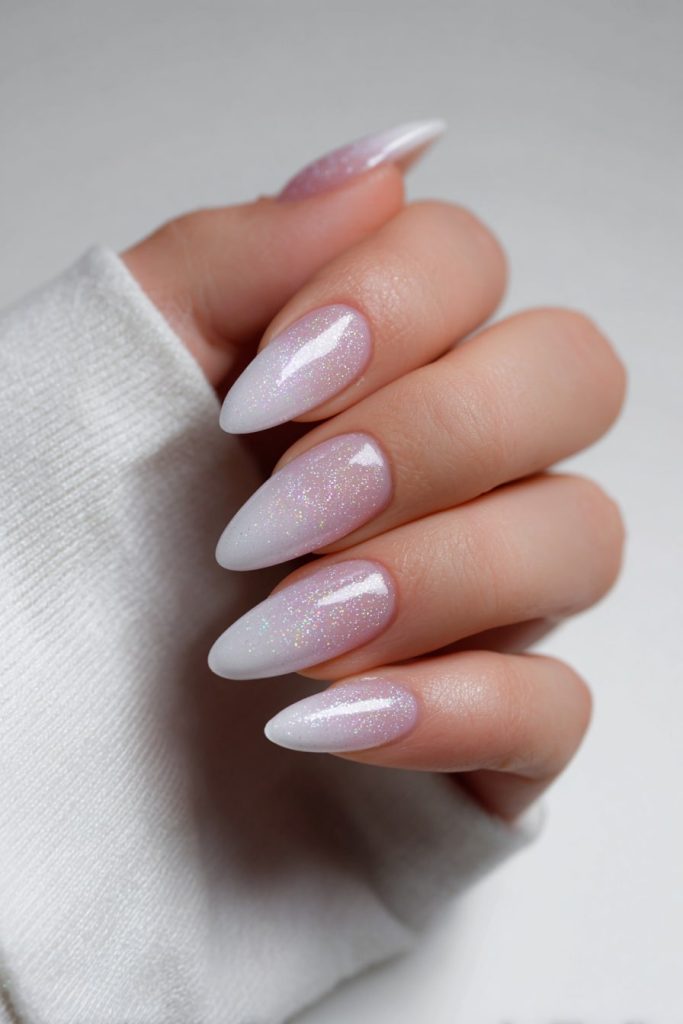 Frosted Lavender to White