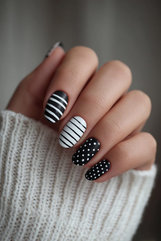 Dot and Line Nails