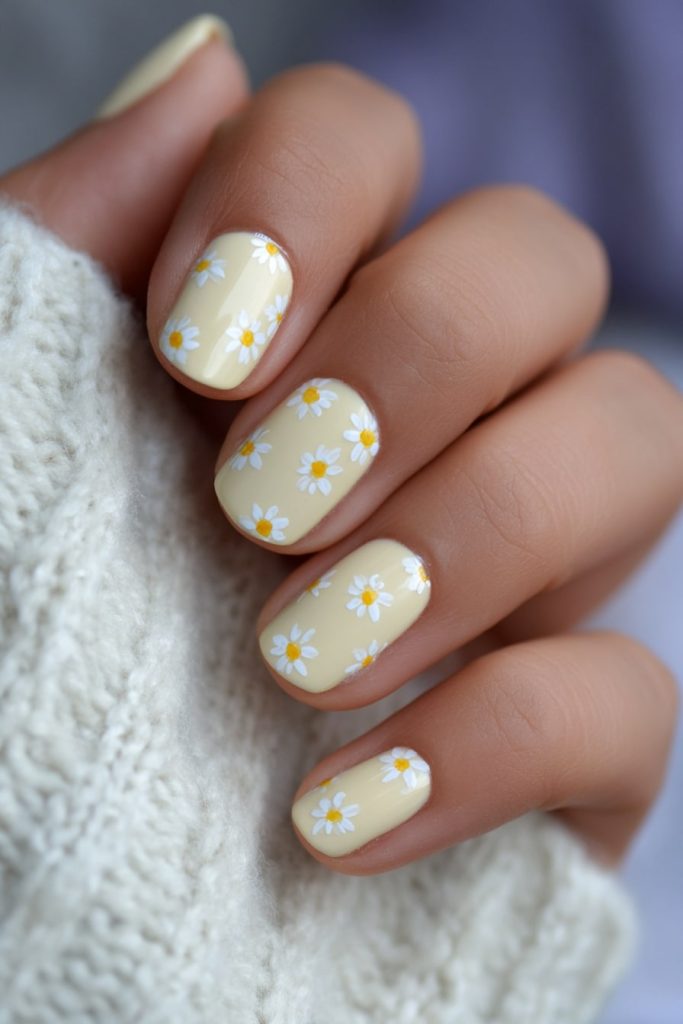 Daisy Nail Art