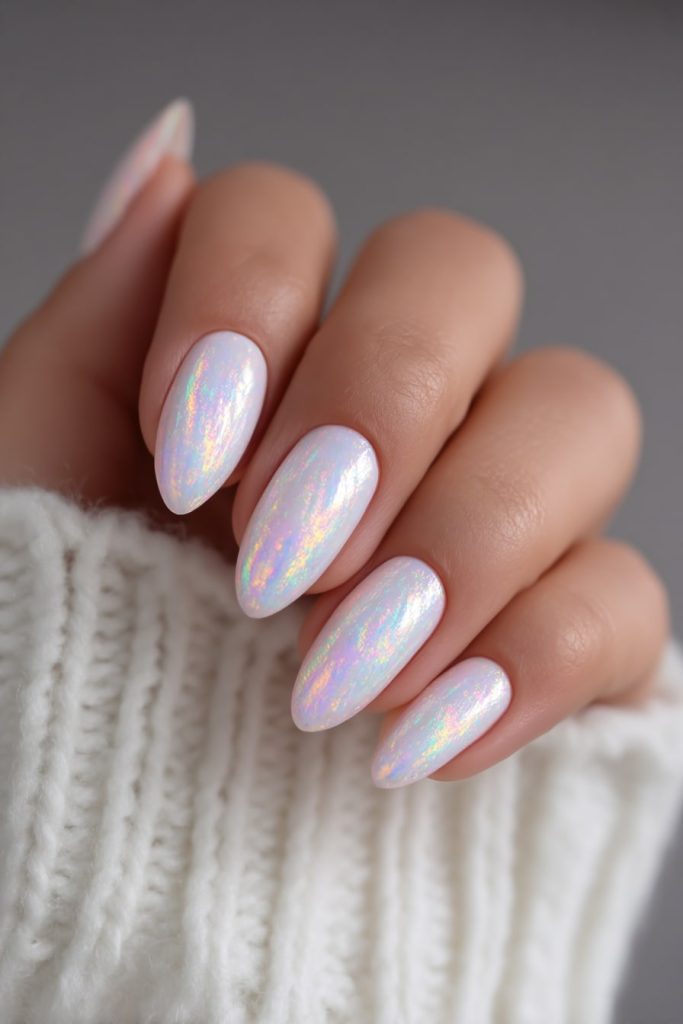 Holographic Gel Nails