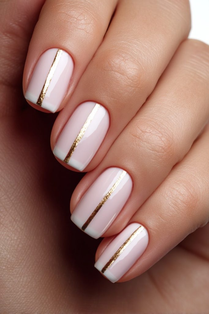 Fine Metallic Stripe