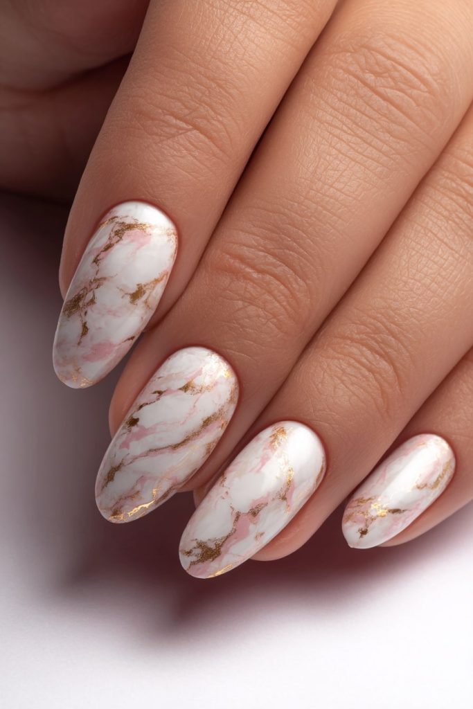 Gel Marble Nails