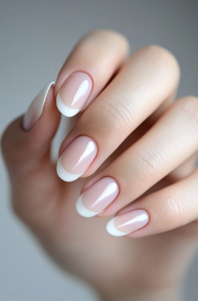 Classic White French Tips