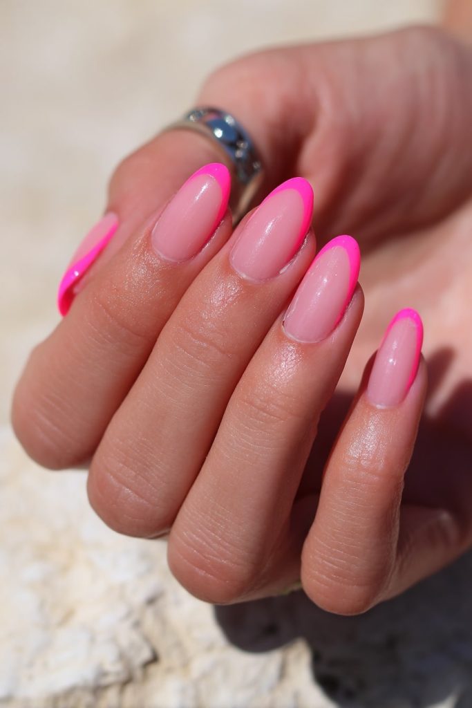 French Tip Acrylics with a Twist