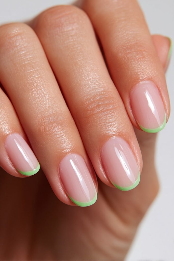 Mini French Manicure with Color