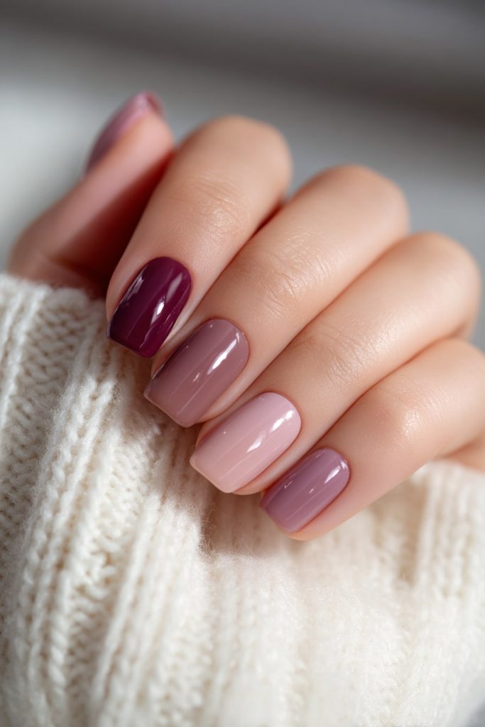 Tonal Skittle Acrylic Nails