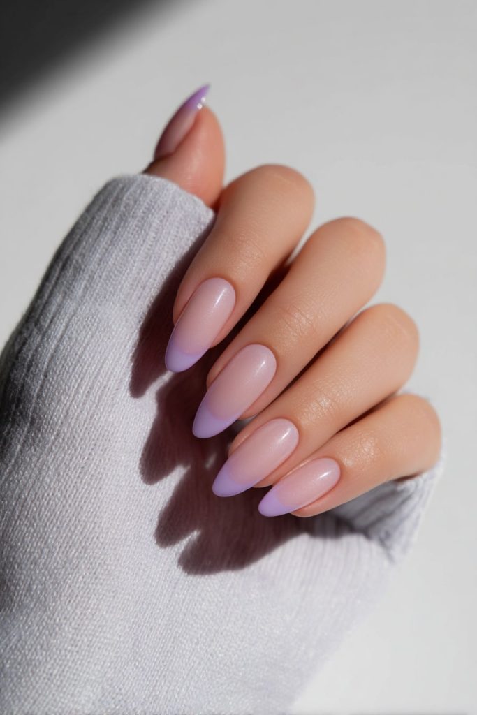 Acrylic Nails with Jelly Tips