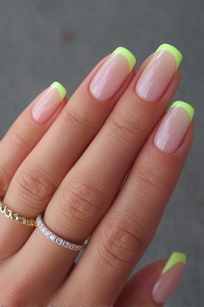 Neon French Tips