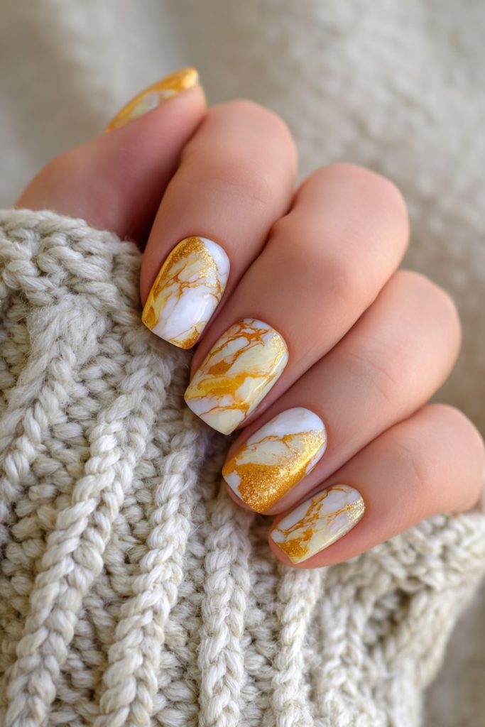 Yellow Marble Effect