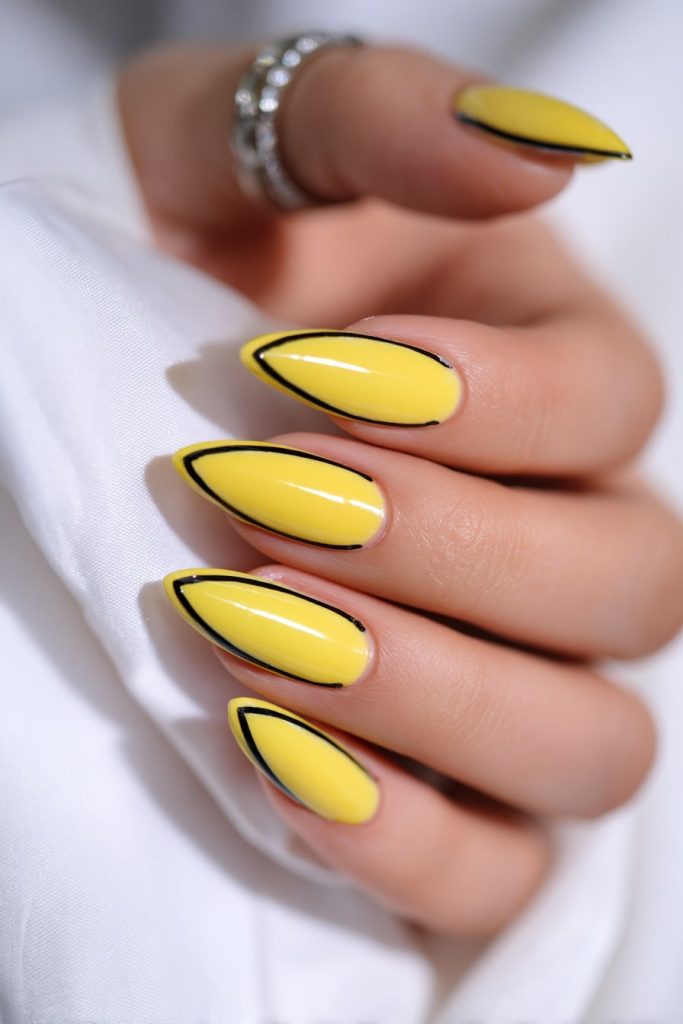 Yellow with Black Accents