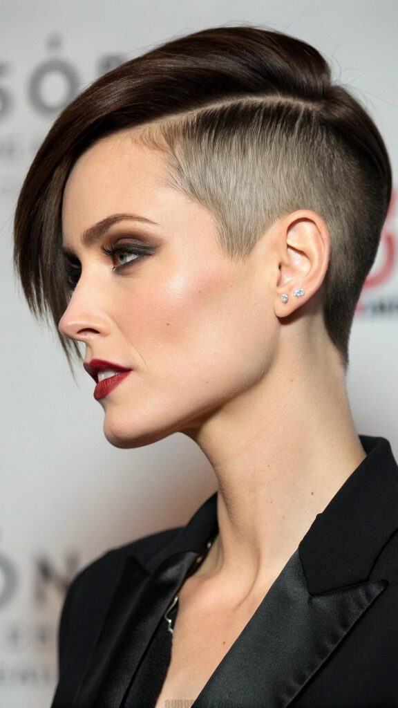The asymmetrical cut is a bold and modern hairstyle that adds an edgy touch to your look.