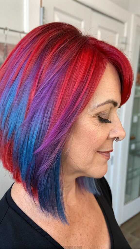 Embracing bold colors is a fantastic way for women in their 40s to express their personality and creativity.