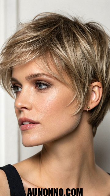 Bixie Haircut for Oval Faces