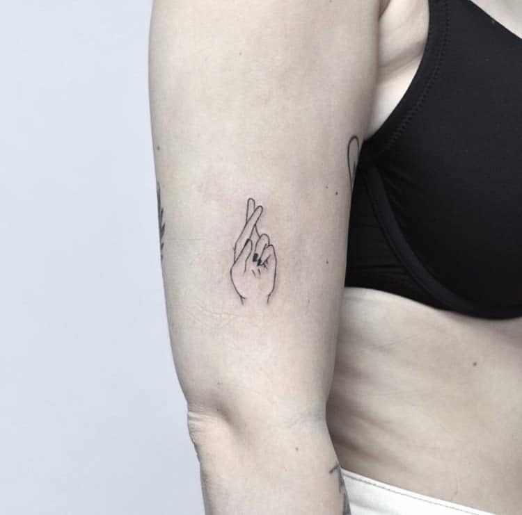 Chill sign minimalist tattoo concepts