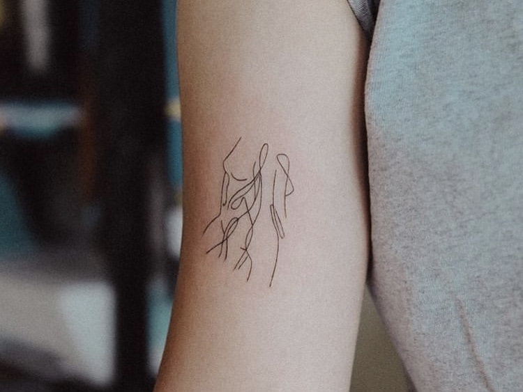 Feminine female shape tattoo concepts