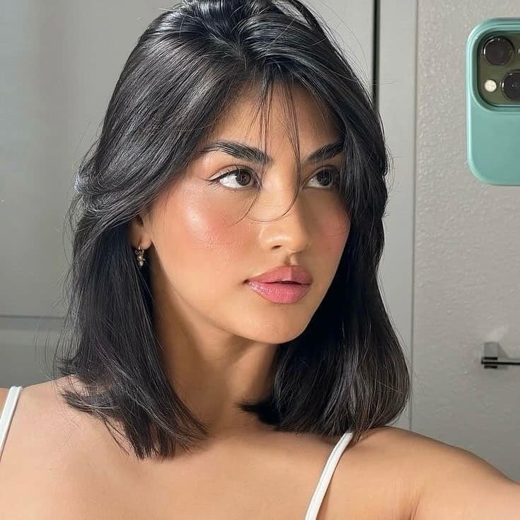 Shoulder length bob