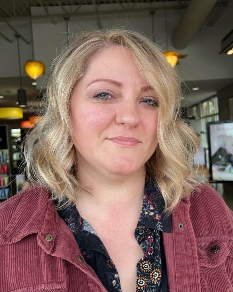 wavy bob for fine hair