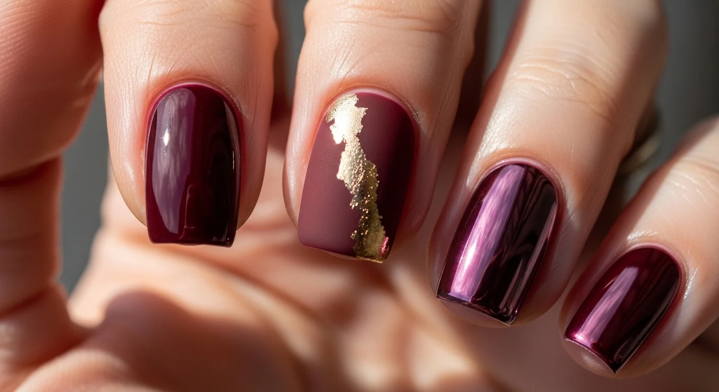 Burgundy nail ideas