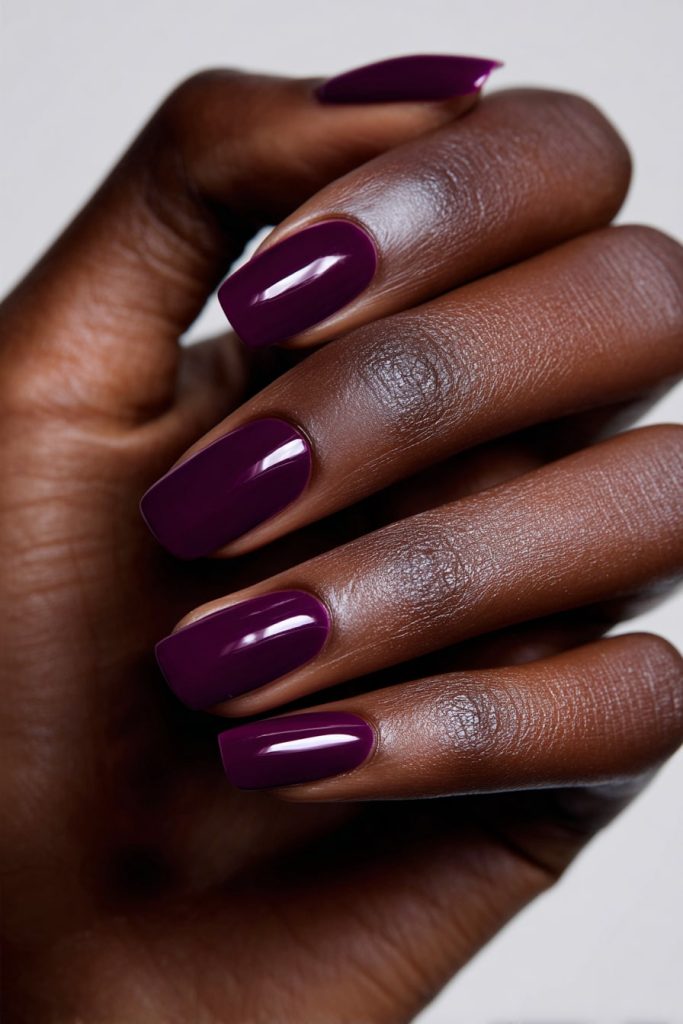 Plum Purple Nails