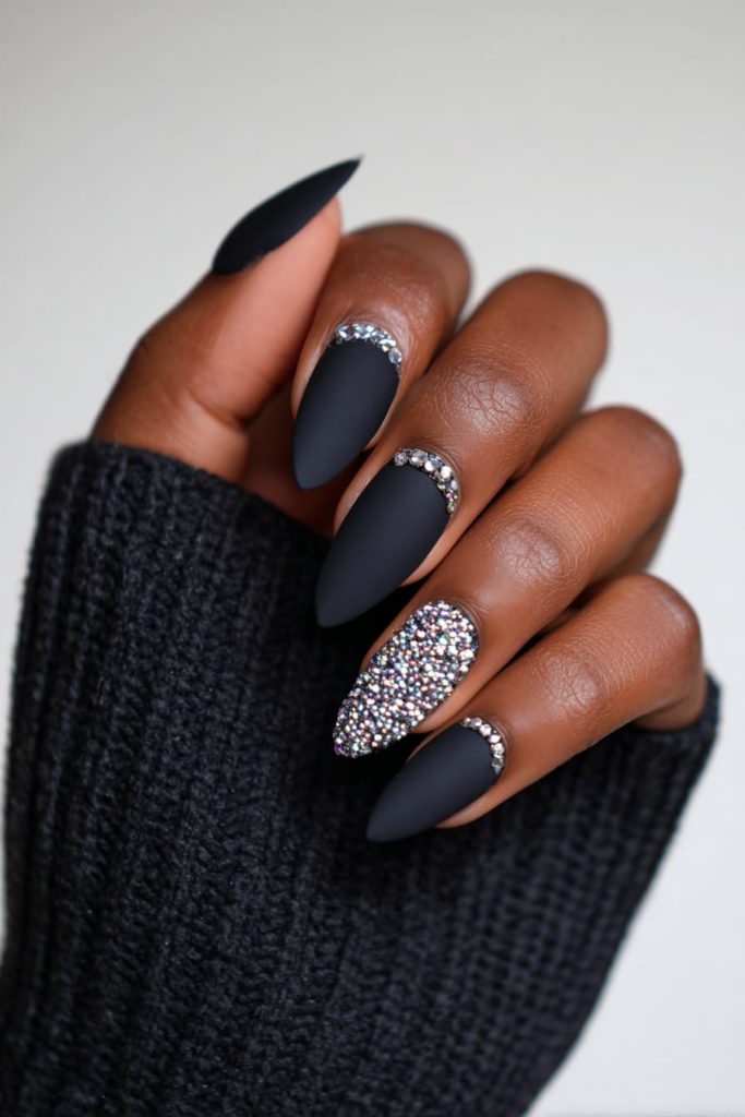 Matte Black with Sparkle