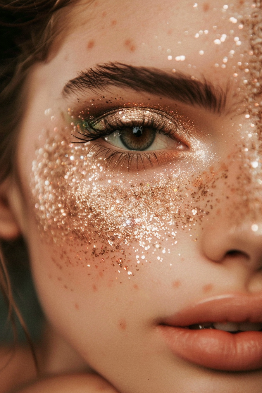 Makeup Ideas for Brown Eyes - Glitter Glam