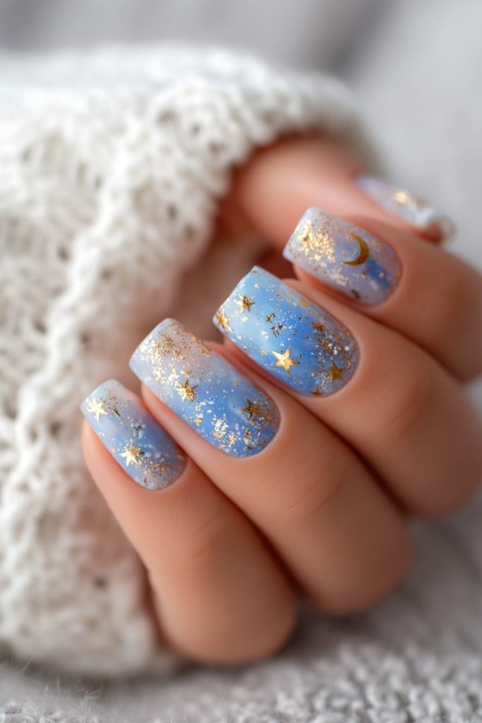 Sun & Moon Nail Art