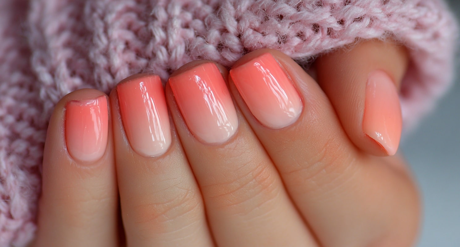 Peach Coral Nail Ideas