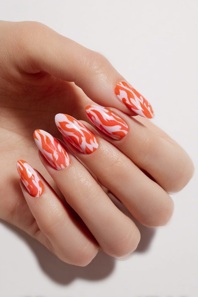 Flame Nail Art