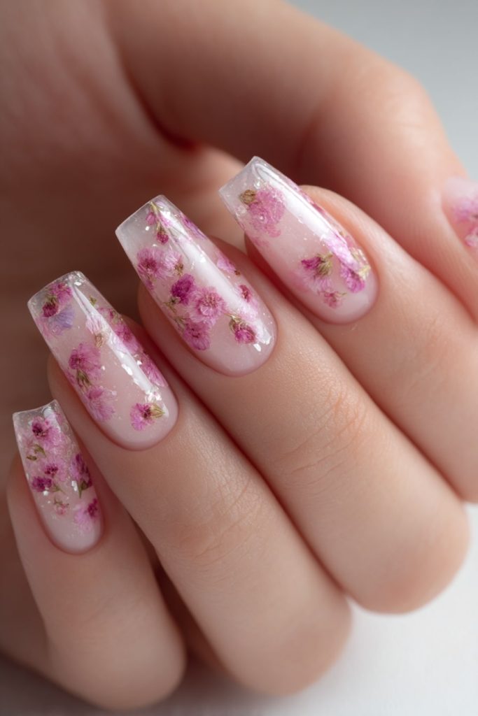 Encapsulated Wildflowers in Gel