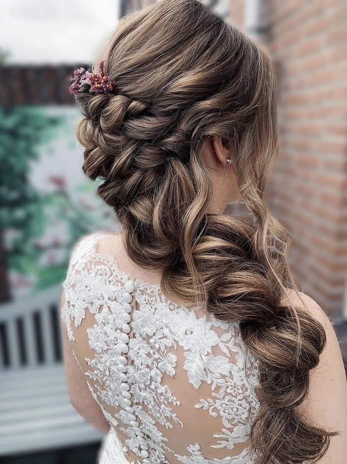 Messy pull-through braids