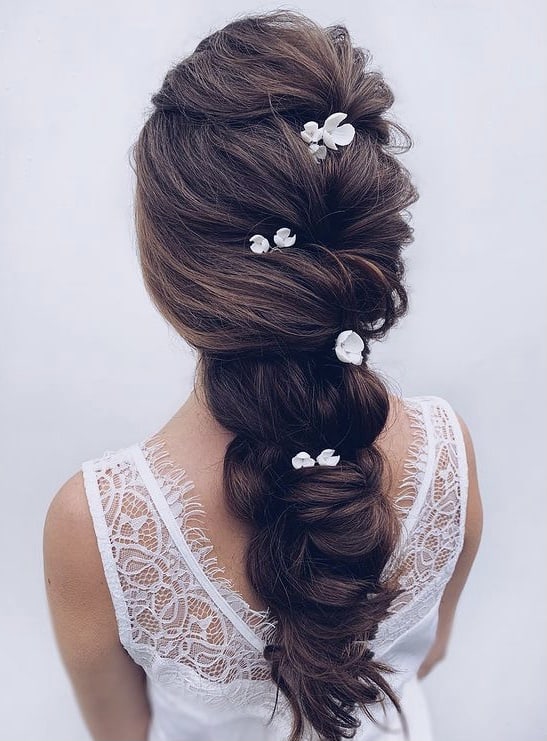 Elegant bridal updo