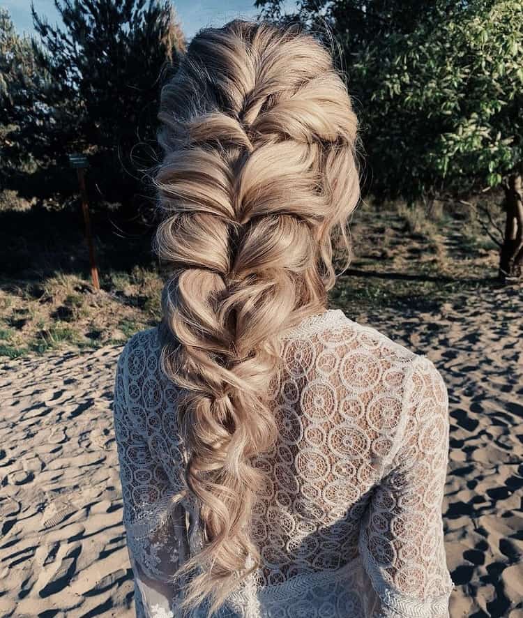Simple pull-through braid