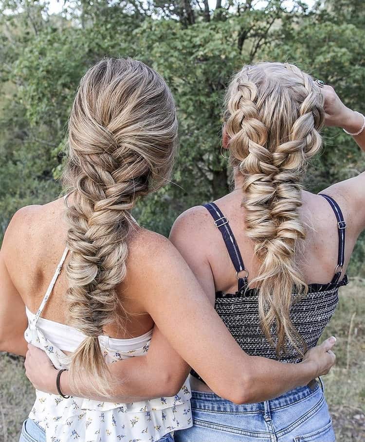 French fishtail braids